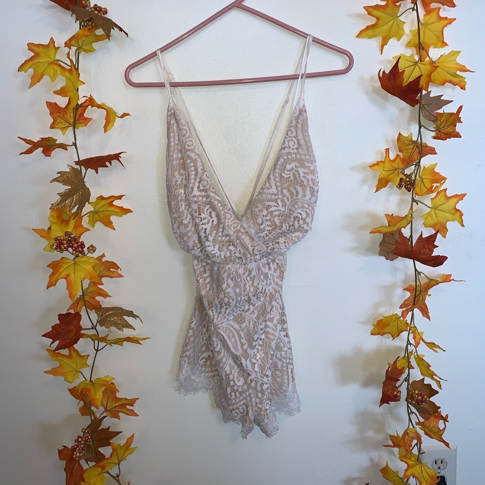 White Lace Romper
